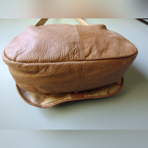 BRAND NEW Vtg Barganza Patchwork Leather/Horse Hair Satchel - Picture 4 of 7